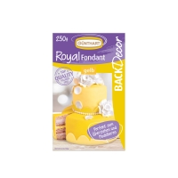 8 pcs Royal fondant, yellow