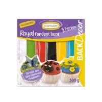 7 pcs Royal fondant, ass. colors