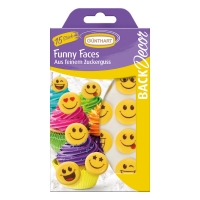 15 pcs Sugar Funny Faces