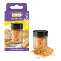 Glitter flocks, gold |sugar free