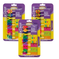 Wax candles "Happy Birthday"