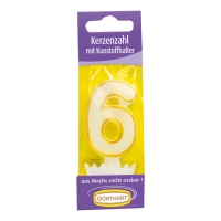 15 Candle number with holder Nr. 6