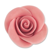 24 pcs Large marzipan roses, pink