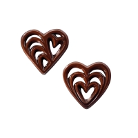 260 pcs Chocolate filigrees, hearts