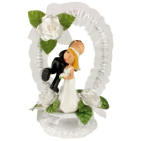 1 pcs Funny bridal couple with crown