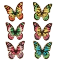 100 pcs Decor plaque butterflies