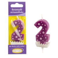 15 pcs Candle figure purple  2