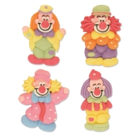 48 pcs Flat sugar Clowns