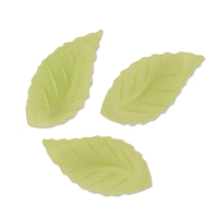 500 pcs Leaf Wafers, green, small