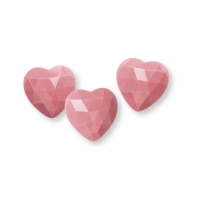 144 pcs Diamond hearts, ruby chocolate