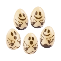 30 pcs Ghosts 3D, white chocolate, assorted