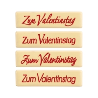 96 pcs Strip  Zum Valentinstag , white chocolate