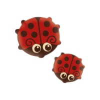 196 pcs Ladybird, white chocolate, large and small assorted