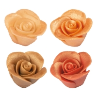 36 pcs Marzipan roses antique, assorted