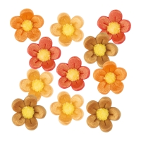 160 pcs Marzipan flowers antique, small, assorted