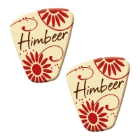 140 pcs Special decorations  Himbeer , white chocolate