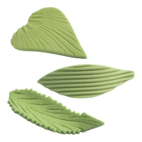 120 pcs Fine sugar leaves, green, assorted