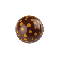 40 pcs Hollow chocolate balls 3D, dark chocolate, dots
