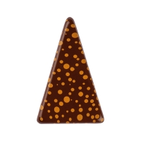153 pcs Triangles, dark chocolate, dots