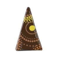 153 pcs Triangles, dark chocolate, circles