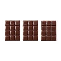 105 pcs Chocolate bars, small, dark chocolate