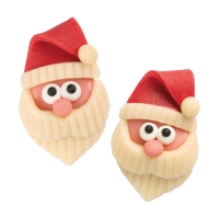 30 pcs Marzipan Santa head, flat
