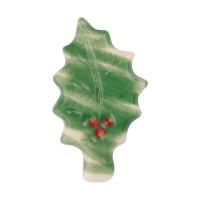 90 pcs Holly leaves, white chocolate