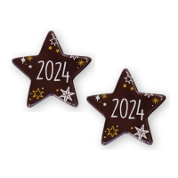 84 pcs Star  2024  dark chocolate