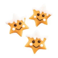 84 pcs Marzipan stars with faces