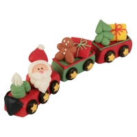 36 pcs Sugar Santa on train