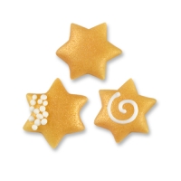 160 pcs Small marzipan stars, assorted