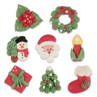 48 pcs  Christmas sugar set, large