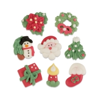 100 pcs Christmas set, sugar, small