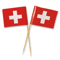144 pcs Swiss flags, large