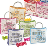16 pcs Emotion bags faces with sayings, with chewy sweets