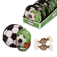 16 pcs Plush pouch Football filled with pralines