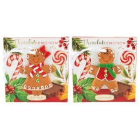 10 pcs Small praline gift with gingerbread figures