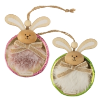 16 pcs Bunny on praline thaler, assorted