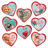 40 Pcs. Large praline hearts  Gute Besser.