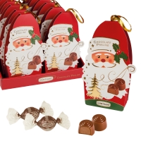 12 pcs Praline gift Santa filled with pralines