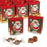 12 pcs Praline gift Santa filled with pralines