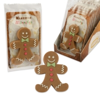 15 pcs Marzipan gingerbread men in cellophane bag