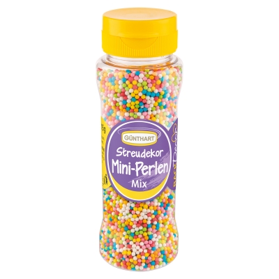 5 pcs Sugar sprinkles, mini pearls mix, colored 