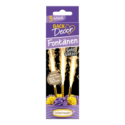 15 pcs Gold fountains 