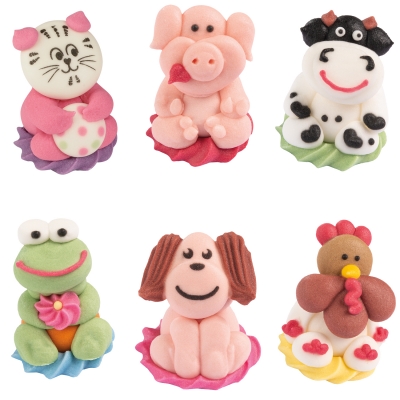 96 pcs Sugar farm animals 