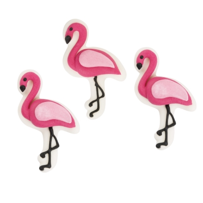 48 pcs Sugar flamingos, flat 