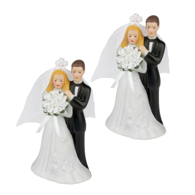 5 pcs Ceramic bride and groom, large 