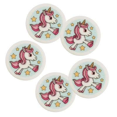 100 pcs Decor plaque unicorn 