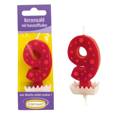 15 pcs Candle figure red  9 
