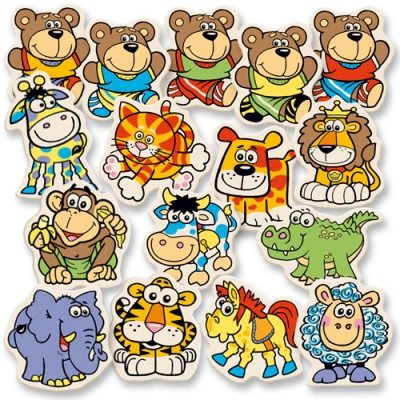 100 pcs Sugar coating animals 